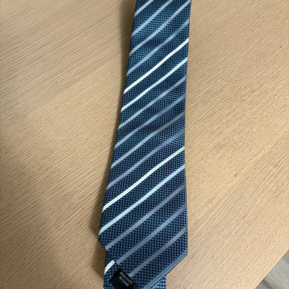 Vitorofolo Blue Striped Men's Neck Tie One Size - Picture 1 of 5